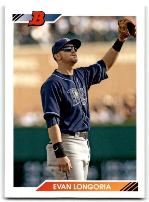 2010 BOWMAN 1992 THROWBACKS EVAN LONGORIA TAMPA BAY RAYS #BT52 - Image 1 of 2
