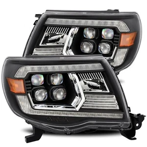 For 05-11 Toyota Tacoma Black Chrome Nova LED Projector Headlights Headlamps - Picture 1 of 11