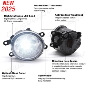 For 2012 2013 2014 Toyota Camry SE - Pair Front Bumper LED Fog Light Lamps LH+RH - Picture 1 of 22