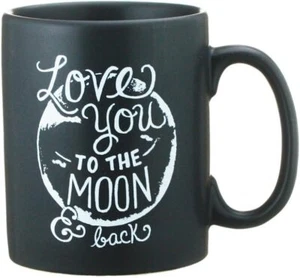 Chalk Art Stoneware Coffee Mug, 20-Ounce, Love You To the Moon and Back - Picture 1 of 3