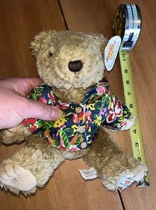 Hard Rock Cafe Honolulu Sammlerstück Plüsch Teddybär 10"" mit Etikett - Bild 1 von 8