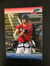 Minnesota Twins CHRIS PAUL autographed 2017 Grandstand Fort Myers Miracle