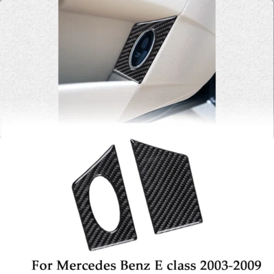 Fit Mercedes Benz E class 2003-2009 Trunk Swicth Panel On Door Carbon Fiber Trim - image 1 of 4