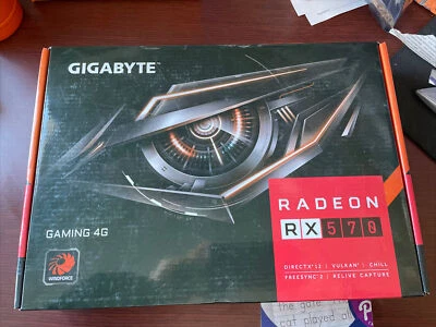 Gigabyte Radeon RX 570 Gaming 4GB GDDR5 Graphic Card GV-RX570GAMING-4GD - Image 1 of 3