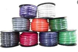 Cable de tierra eléctrico blanco de gran tamaño calibre OFC 1/0 10 pies Sky High coche AUDIO - Imagen 1 de 1