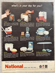 National Electrical 1960's Original Vintage Retro Print Ad  - Imagen 1 de 5
