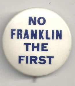 1940 Willkie Slogan Pin ~ NO FRANKLIN The FIRST pinback - Picture 1 of 2
