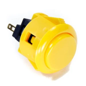 Sanwa Push Button OBSF-24-Y - GENUINE product - Arcade Controller - Picture 1 of 2