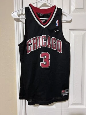 Camiseta Nike NBA Chicago Bulls #3 Tyson Chandler NIÑOS talla Med +2 Negra Foto 1 de 4