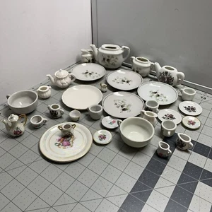 Lot Of Miniature Tea Sets, Plates, Creamer, Mug - Picture 1 of 11
