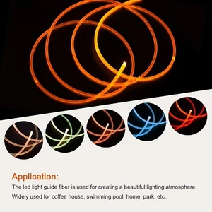 Fibre optic light cable side glow 6mm outside diameter, flexible /ISL6/ - Picture 1 of 5