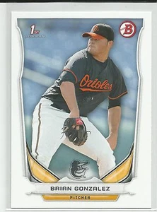 Brian Gonzalez Baltimore Orioles 2014 Bowman Draft Card - Picture 1 of 2