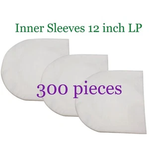 Halbtransparenz Kunststoffhüllen für 12 Zoll LP Schallplatten 12" Vinyl 300 Stück - Bild 1 von 3