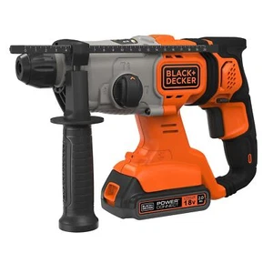 BLACK+DECKER 18V Cordless Battery SDS Plus Hammer Drill + Case BCD900 - New - Picture 1 of 7