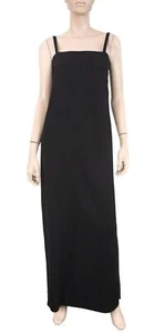 Maxi Vestido DE COLECCIÓN Nuevo BILL BLASS x Amen Wardy Talla 10 Negro Sin Mangas Crepé - Imagen 1 de 6