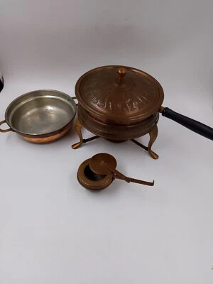 Nader Topf/Pfannenset aus Kupfer Speisenwärmer, Kamelmotiv, Z.B Feuerzangenbowle - Bild 1 von 4