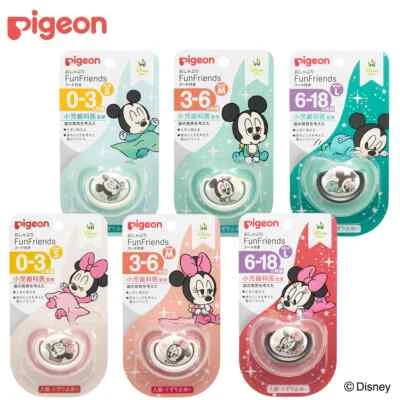 Chupete chupete Pigeon FunFriends Disney Mickey/Minnie bebé tallas S M L Japón Foto 1 de 4