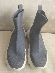 ZARA Ankle Sock Booties Women Size US 7 - Picture 1 of 5