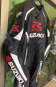 Suzuki Men Leather Suit Motorbike/Motorcycle Suits Racing Leather Jacket/Trouser - Picture 1 of 4