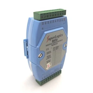 SuperLogics 8050 Digital I/O Module, RS-485, In: 7, Out: 8 Sink NPN, 10-30VDC - Picture 1 of 5