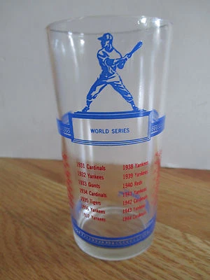 1924 - 1952 WORLD SERIES CHAMPIONS 5" Glass NEW YORK YANKEES Mickey Mantle - Image 1 of 4