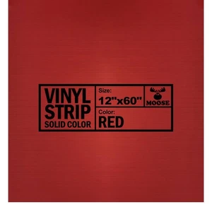Toppa di riparazione vinile per casa gonfiabile 12x60 pollici vinile rosso senza colla - Foto 1 di 3