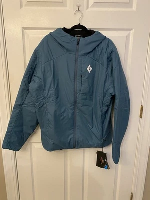 Chaqueta aislante con capucha elástica Black Diamond First Light para hombre XL Creek azul nueva con etiquetas Foto 1 de 4