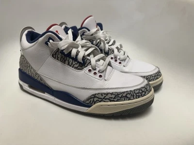 Кроссовки мужские Nike Air Jordan 3 ретро оригинальные средние истинно синие 2016 размер 12 854262-106 - Изображение 1 из 4