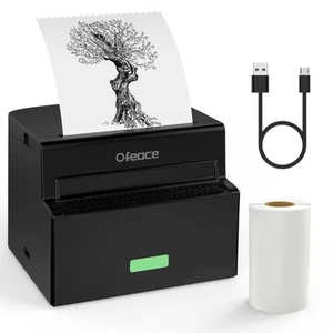Sticker Printer, Mini Printer Portable Thermal Printer Inkless Pocket Printer... - Picture 1 of 8