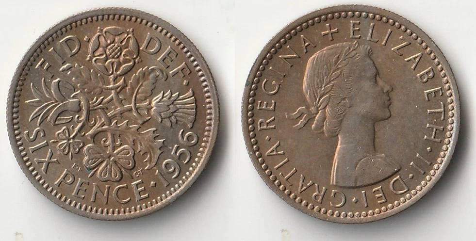 1956 英国sixpences | eBay