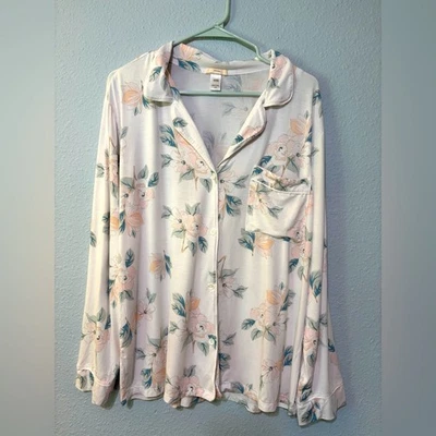 Top Pijama Modal Suave Flor Madre Eberjey Blanco Floral L Foto 1 de 4