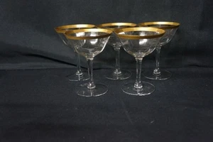 5 TIFFIN-FRANCISCAN GB 6 Champagne Tall Sherbets 4 5/8" - Picture 1 of 1