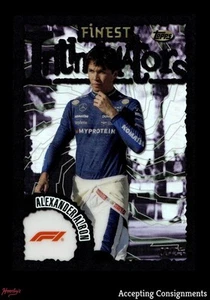 2024 Topps Finest Formula 1 Intimidators Black Refractor Alexander Albon 22/25 - Picture 1 of 2
