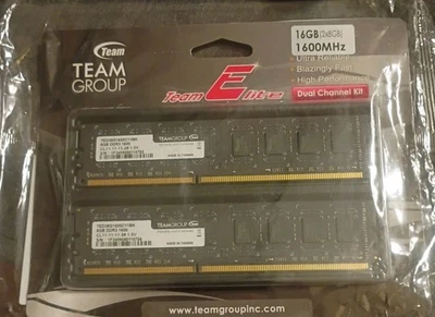 Team Group Elite 16GB 2x8GB DDR3 1600MHz RAM Dual Channel Desktop New - Image 1 of 2