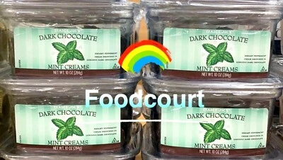 4 Packs Trader Joe's Dark Chocolate Mint Creams 10 oz Each Pack - Image 1 of 4