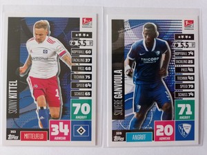 TOPPS Match Attax  Bundesliga 2020/21 - SILVERE GANVOULA / SONNY KITTEL