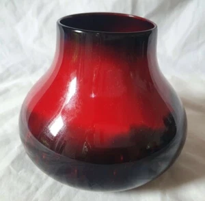 STRIKING ROYAL DOULTON FLAMBE DESIGN ART DECO VASE - Picture 1 of 7