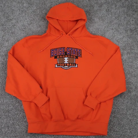 Boise State Broncos Hoodie Mens XL Orange Fleece Pullover JanSport Football Cover