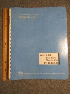 Tektronix Plug-In Type 1A1 Manual ~ Dual-Trace Calibrated PreAmp ~ Original - Picture 1 of 5