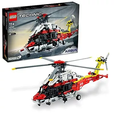 Lego Technic Airbus H175 Rescue Helicopter 42145 Toy Blocks Present Rescue Car - Image 1 of 4