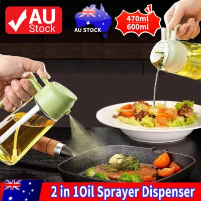 600ML Olive Oil Sprayer Dispenser Cooking Baking BBQ Spray Bottle Kitchen Tool - image 1 of 4