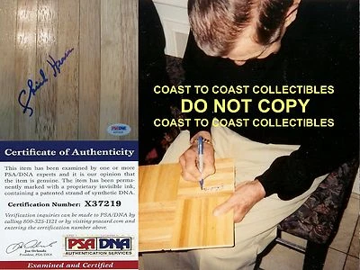Chick Hearn Los Angeles Lakers firmado autografiado baloncesto tabla prueba LA Foto 1 de 3