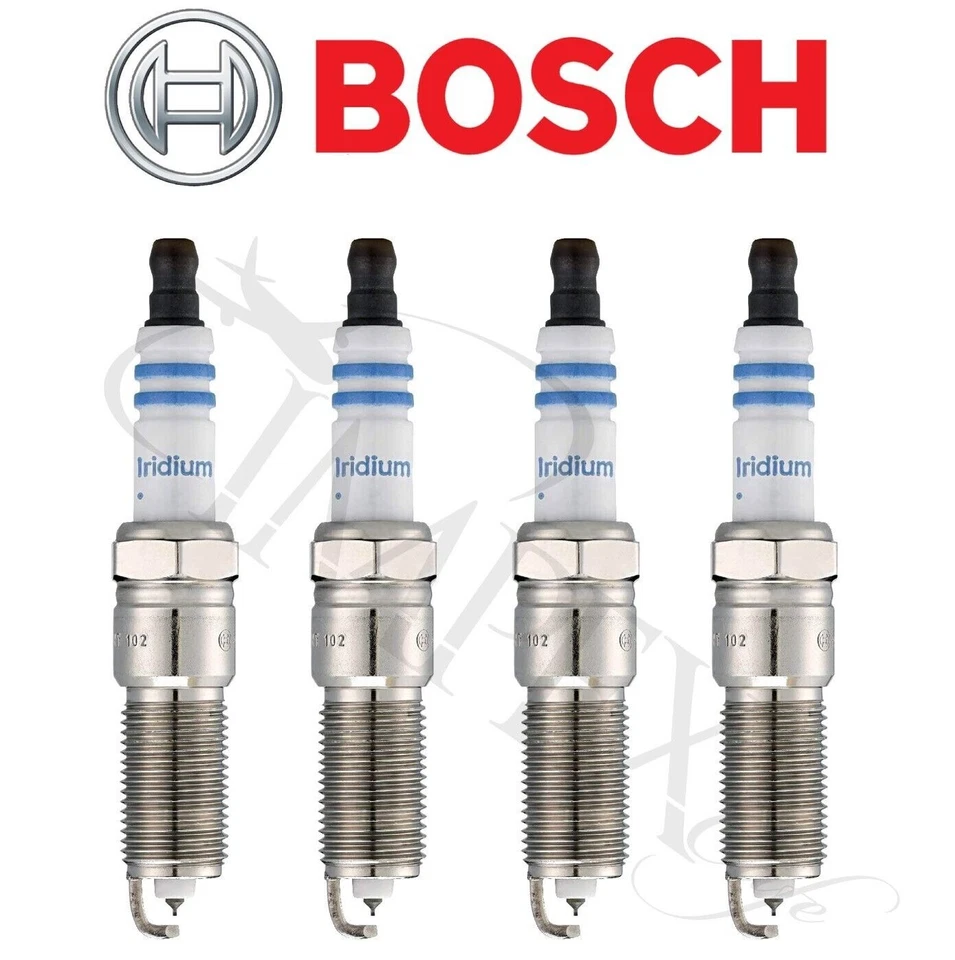 4 pcs Bosch Double Iridium Spark Plugs OE For 2001-2004 MAZDA TRIBUTE L4-2.0L - Image 1 of 1
