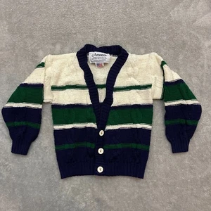 Amana Woolen Mill Kids 4T Button Cardigan Sweater - Picture 1 of 8