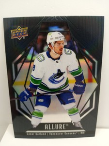 2022-23 Upper Deck Allure Hockey Conor Garland Black Rainbow #47 Vancouver 