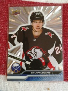 2023-24 UPPER DECK SERIE 1 SILVER OUTBURST #18 DYLAN COZENS BUFFALO