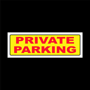 Private parking sign 9442 10cm x 30cm durable & weatherproof