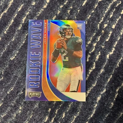 2020 Panini Playoff - Rookie Wave Blue Prizm #RW-22 Jalen Hurts (RC) - Image 1 of 2