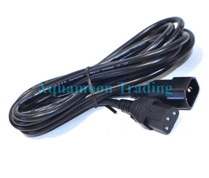 New Rack Server 4M 10A 220V C13 to C14 Extension Power Cord Cable Vault IEC Main - Picture 1 of 3