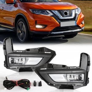 For Nissan Rogue X-Trail 2017-2020 Fog lights Lamps Front Bumper Left+Right Side - Picture 1 of 8